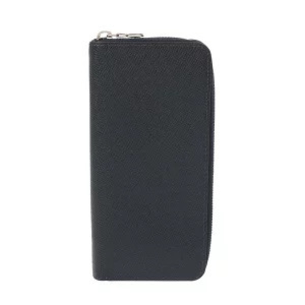 Louis Vuitton Taiga Zippy Wallet Vertical Blue Marine Blue Leather Long
